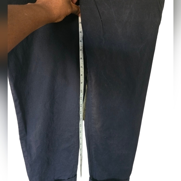 TOMMY HILFIGER Pants Womens 14 Blue Capri Pockets Casual School Work Travel - Picture 3 of 11